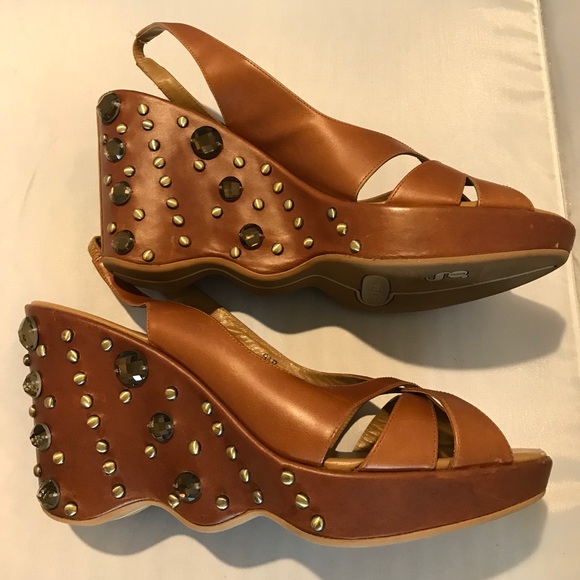 Cole Haan & Nike Air Lugano, Wedge, sandals! - Picture 3 of 8